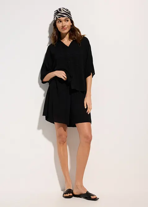 Strandblouse van viscose met korte mouwen, bonprix