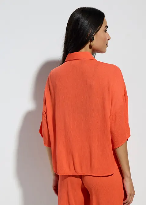 Strandblouse van viscose met korte mouwen, bonprix