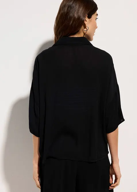 Strandblouse van viscose met korte mouwen, bonprix