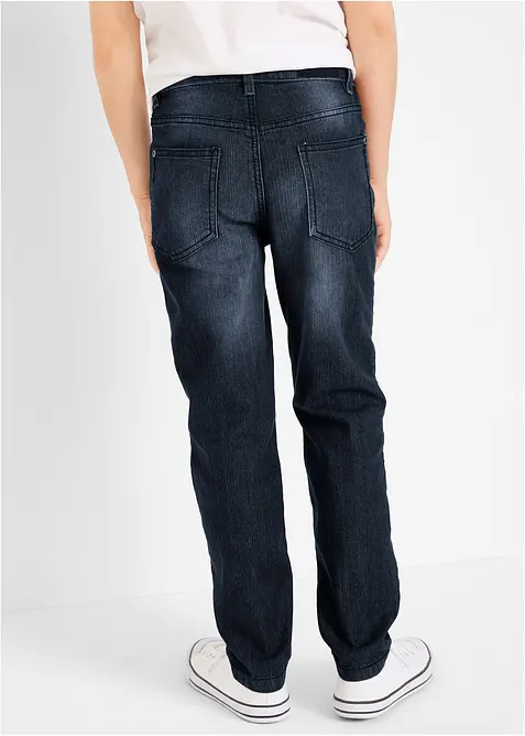 Slim fit stretch jeans straight met verstelbare band, bonprix