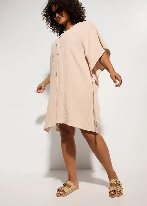 Strandtuniek van mousseline, bonprix