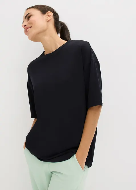 Oversized sportshirt met katoen, sneldrogend, bonprix