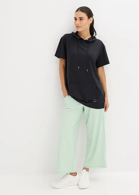 Oversized sportshirt met capuchon, sneldrogend, bonprix