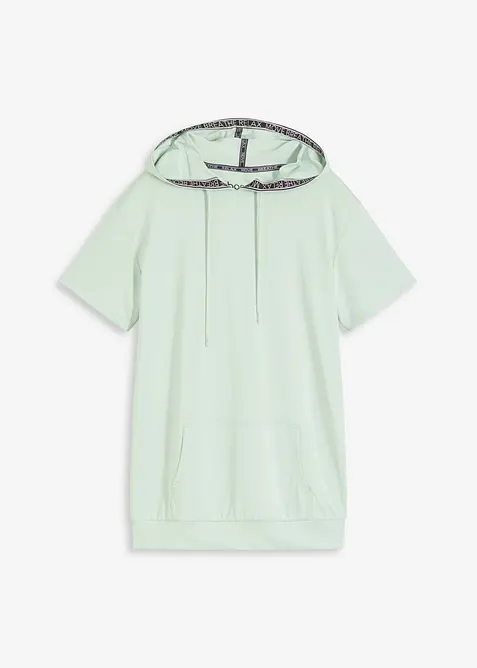 Oversized sportshirt met capuchon, sneldrogend, bonprix