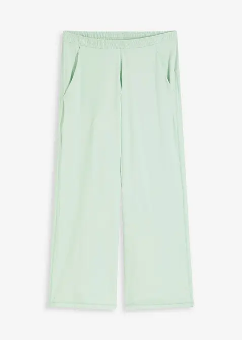 Comfort capri sportbroek met wijde pijpen, bonprix