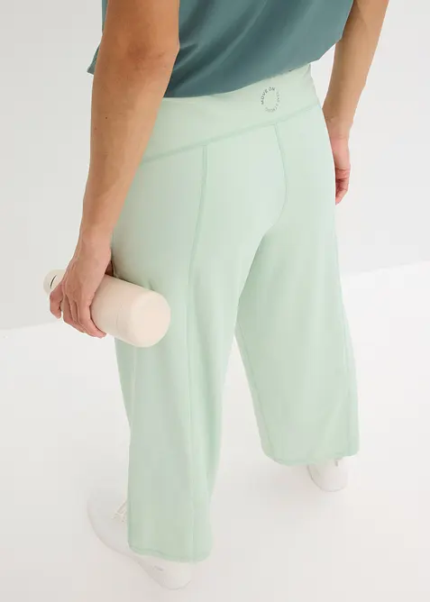 Comfort capri sportbroek met wijde pijpen, bonprix