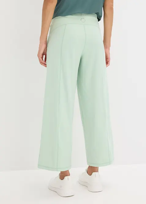 Comfort capri sportbroek met wijde pijpen, bonprix