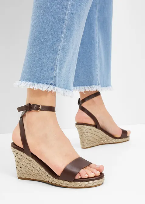 Sandaletten met sleehak, bonprix