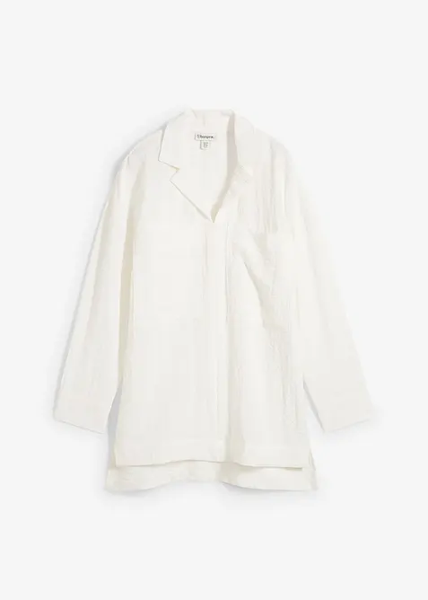 Overhemdblouse in een soepele viscosemix, bonprix