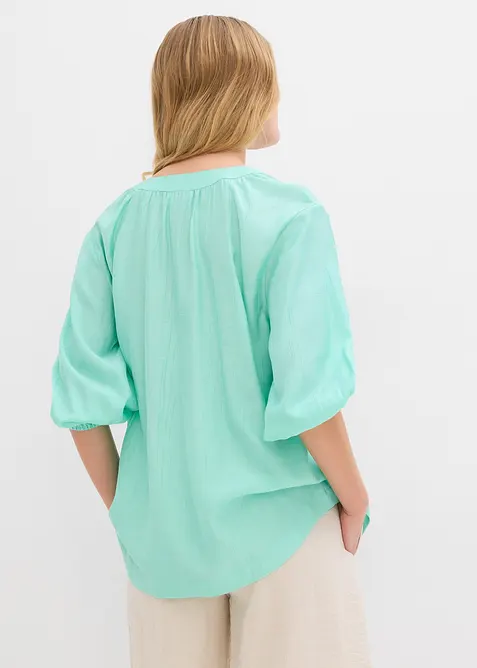Oversized blouse in een zachte viscosemix, bonprix