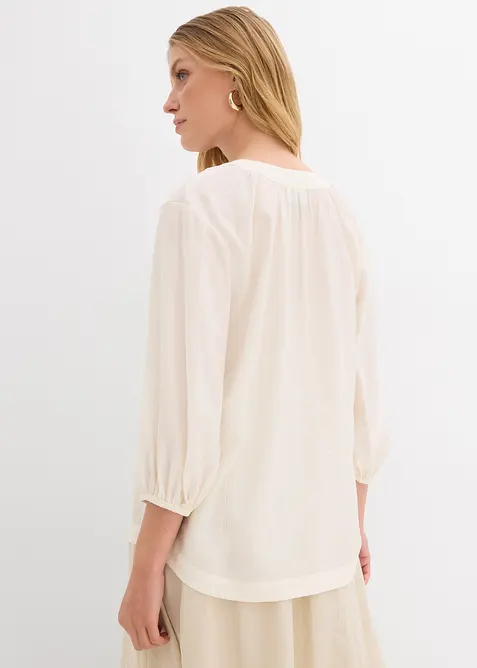 Oversized blouse in een zachte viscosemix, bonprix