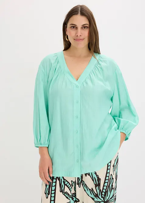 Oversized blouse in een zachte viscosemix, bonprix