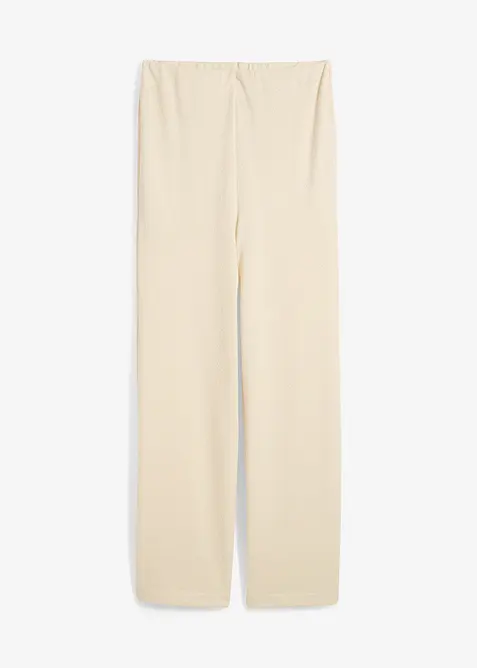 Palazzo broek in gebreide look, bonprix