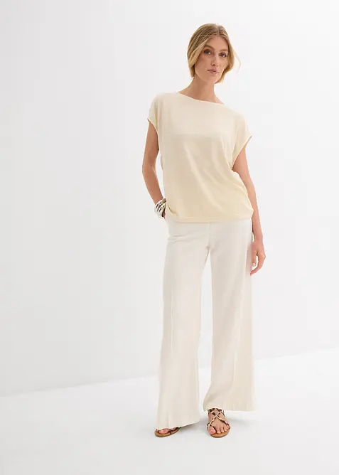 Oversized shirt in gebreide look, bonprix