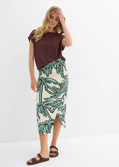 Oversized shirt in gebreide look, bonprix