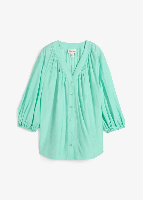 Oversized blouse in een zachte viscosemix, bonprix