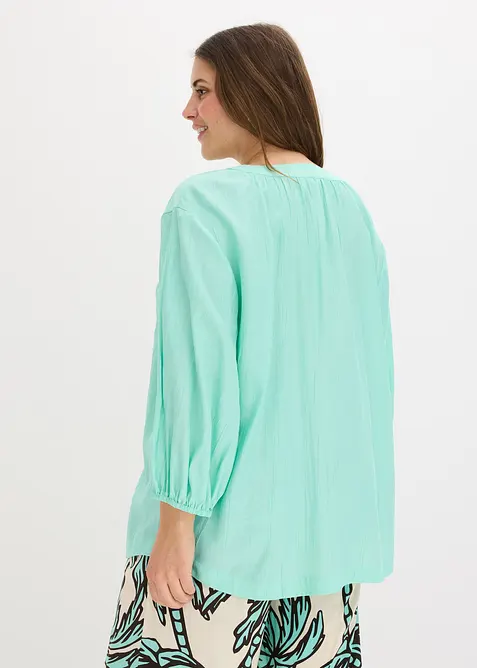 Oversized blouse in een zachte viscosemix, bonprix