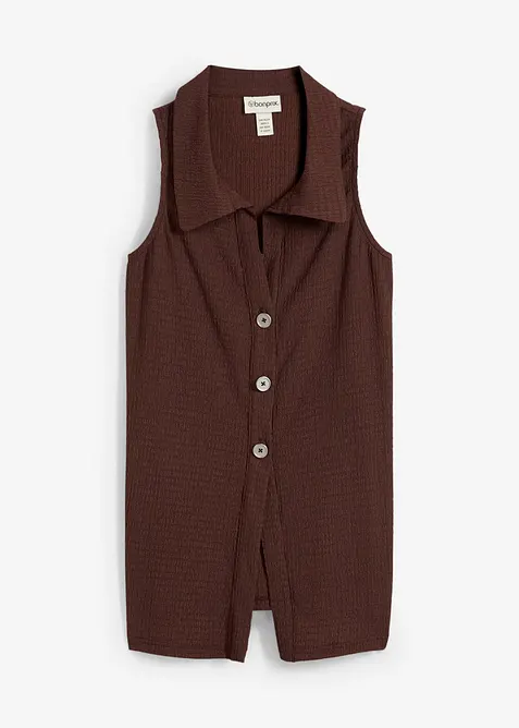 Top van gestructureerde crêpe, bonprix