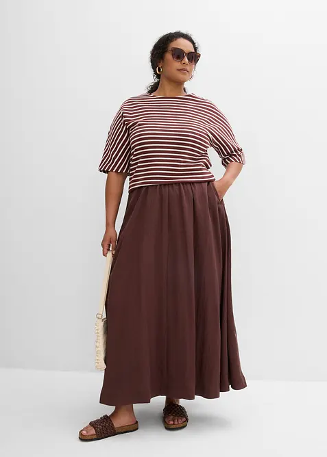 Maxi rok van soepele Lyocell-mix, bonprix