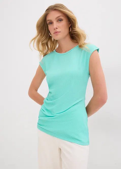 Shirt van gestructureerde crêpe, bonprix