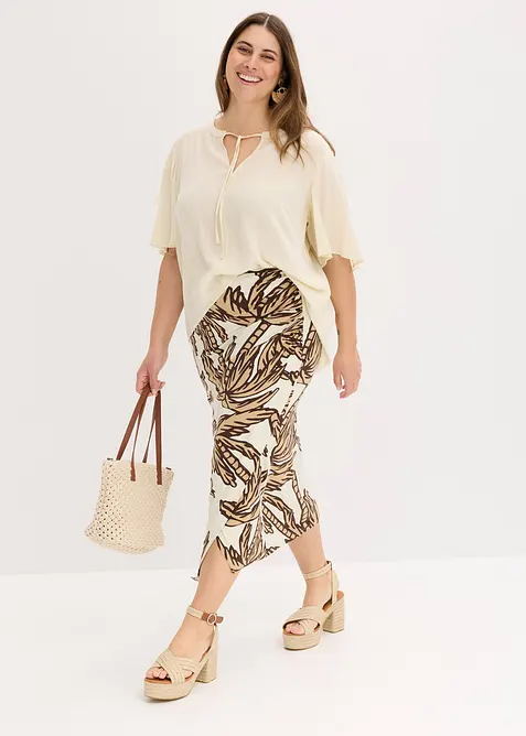 Jersey rok van een zachte viscosemix, bonprix