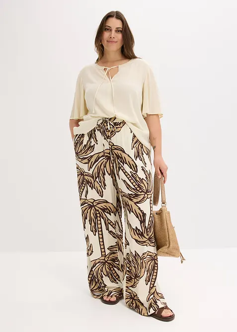 Marlene Dietrich broek van vloeiende viscose, bonprix