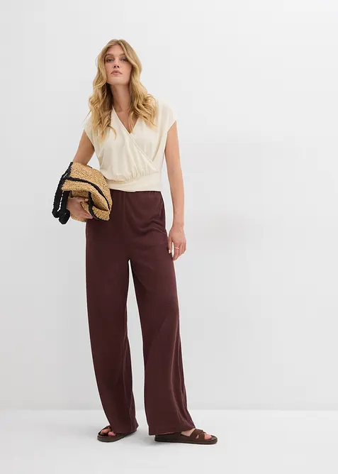 Wikkelshirt van een vloeiende viscosemix, bonprix