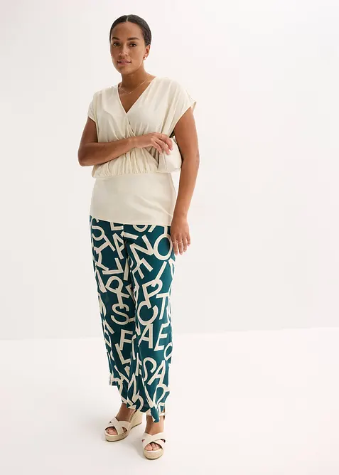 Wikkelshirt van een vloeiende viscosemix, bonprix