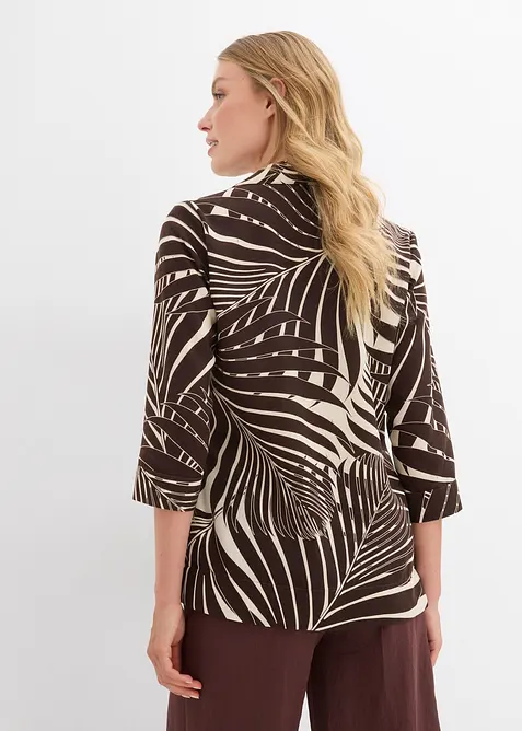 Kimono blouse in linnen look, bonprix
