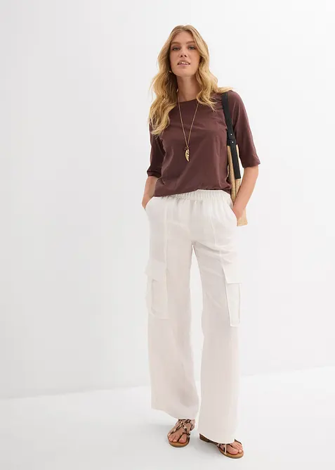 T-shirt van puur katoen (set van 2), bonprix