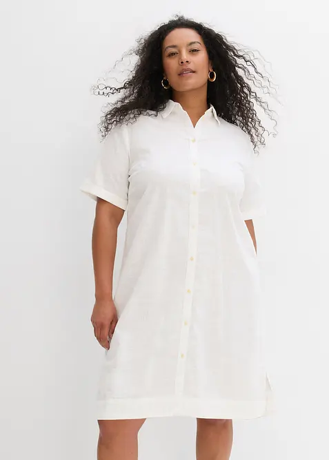 Overhemdjurk van puur katoen, bonprix