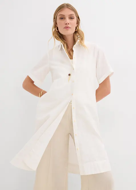 Overhemdjurk van puur katoen, bonprix