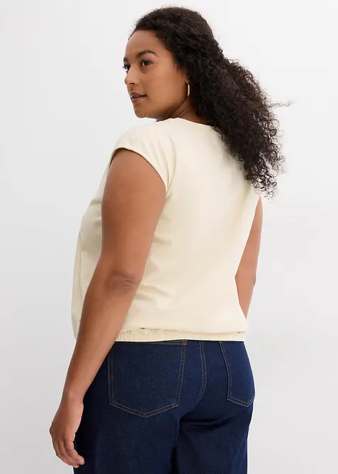 Shirt met elastische boordjes, bonprix