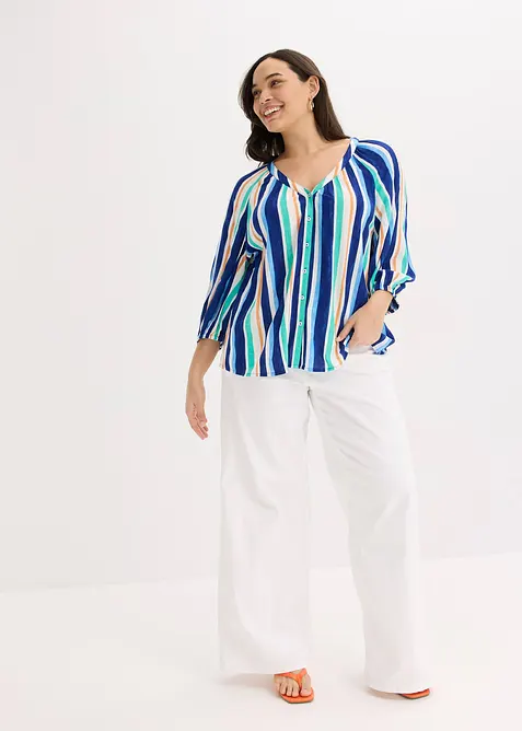 Blouse van gestructureerde viscose, bonprix