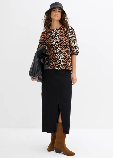 Blouse van fijne viscosemix, bonprix