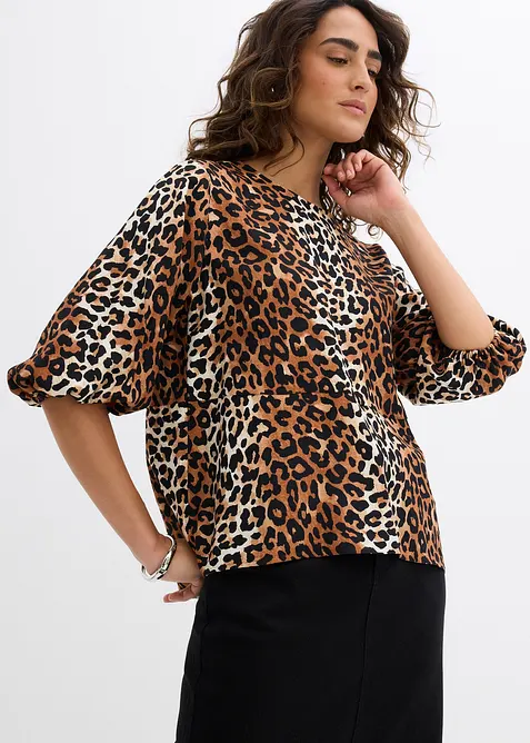 Blouse van fijne viscosemix, bonprix