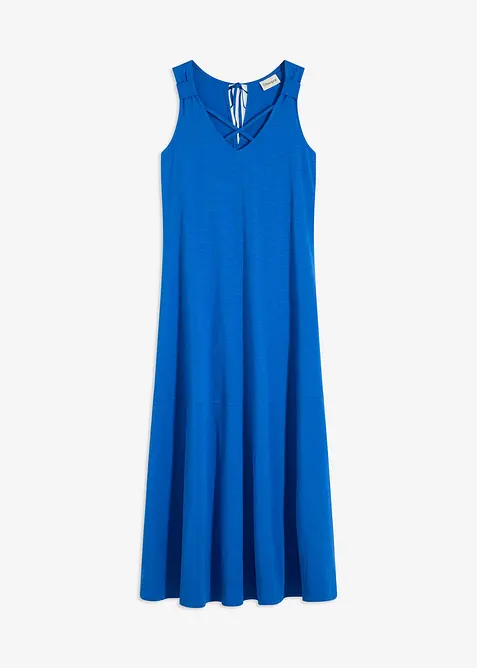 Jurk met spaghettibandjes van biologisch katoen, bonprix