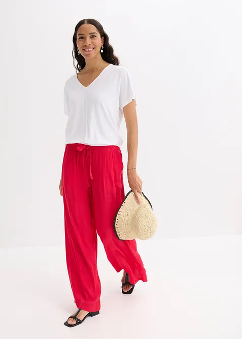 Oversized shirt in een viscosemix, bonprix