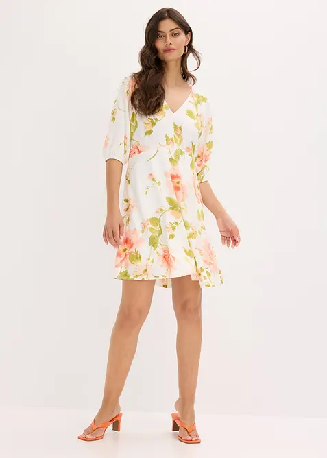 Gedessineerde tuniekjurk van soepele viscose, bonprix