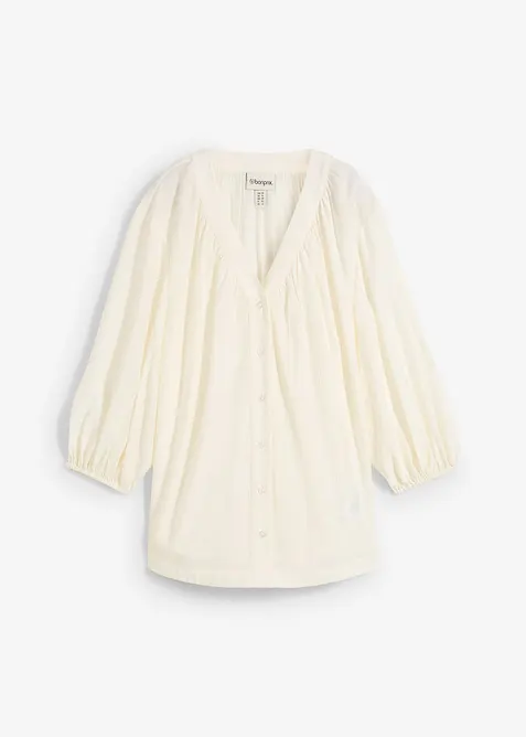Oversized blouse in een zachte viscosemix, bonprix