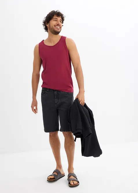 Jeans bermuda met comfort tailleband, classic fit, bonprix