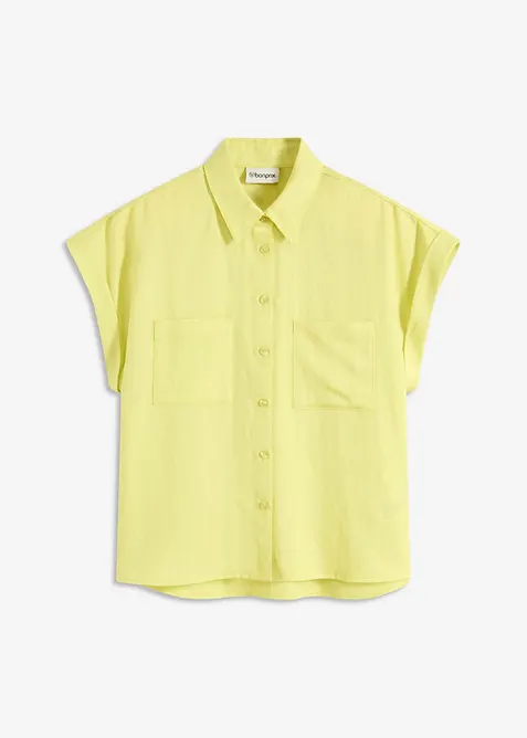 Overhemdblouse van een soepele Lyocellmix, bonprix