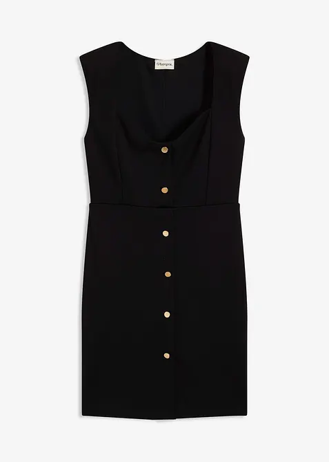 Mini jurk met schouderpads, bonprix