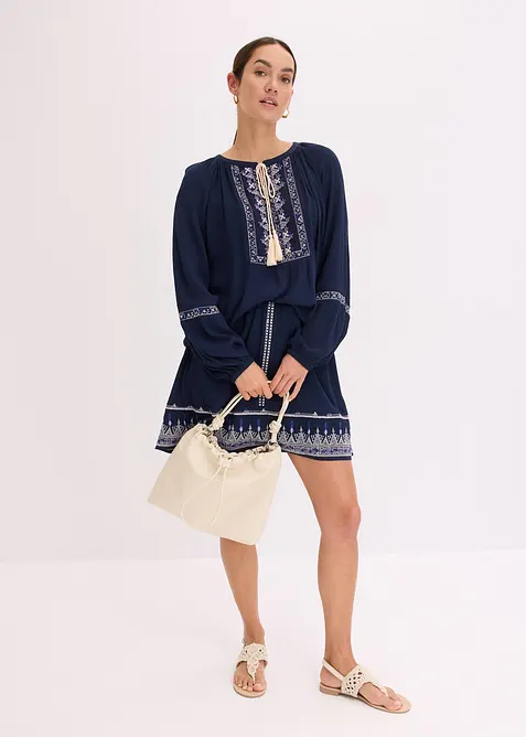 Minirok met borduursel, bonprix