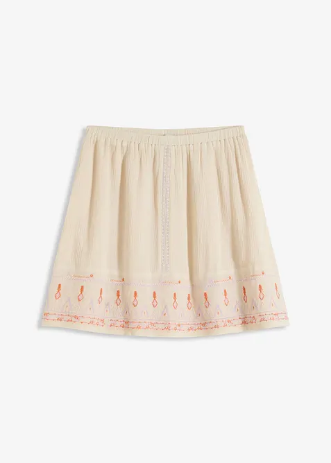 Minirok met borduursel, bonprix