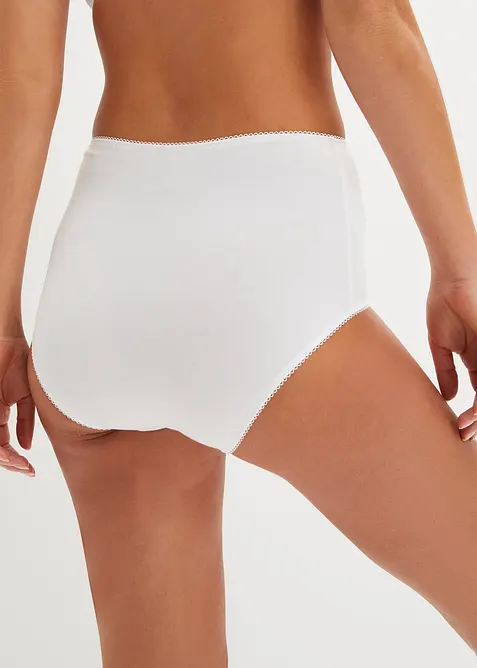 Tailleslip met biologisch katoen (set van 3), bonprix