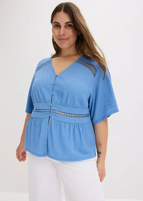 Shirt tuniek met kant, bonprix