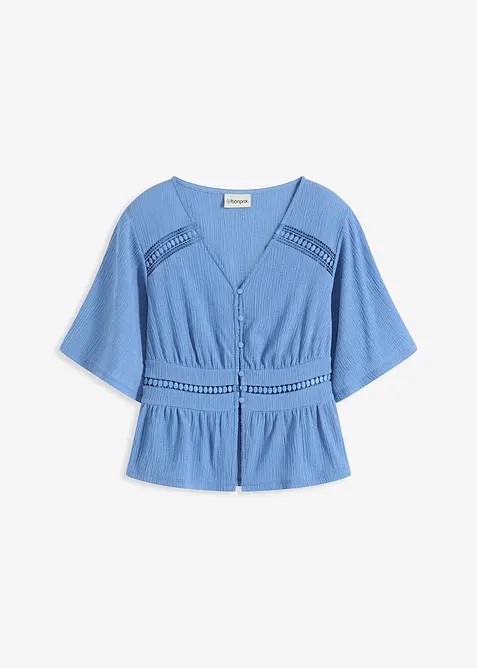 Shirt tuniek met kant, bonprix