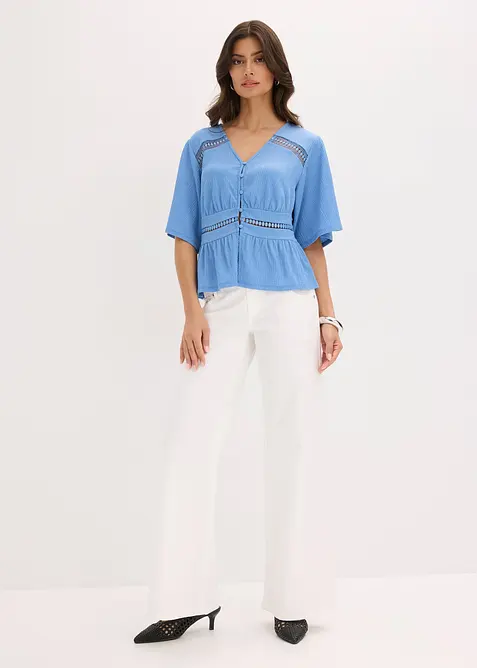 Shirt tuniek met kant, bonprix