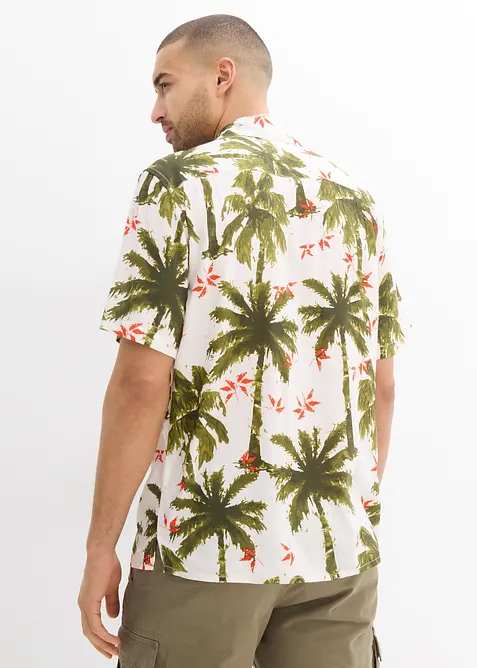 Overhemd van viscose met korte mouwen, loose fit, bonprix